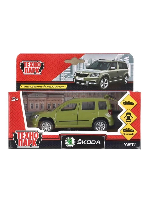 Металлическая модель ТехноПарк Skoda Yeti ТМ Технопарк, 12 см