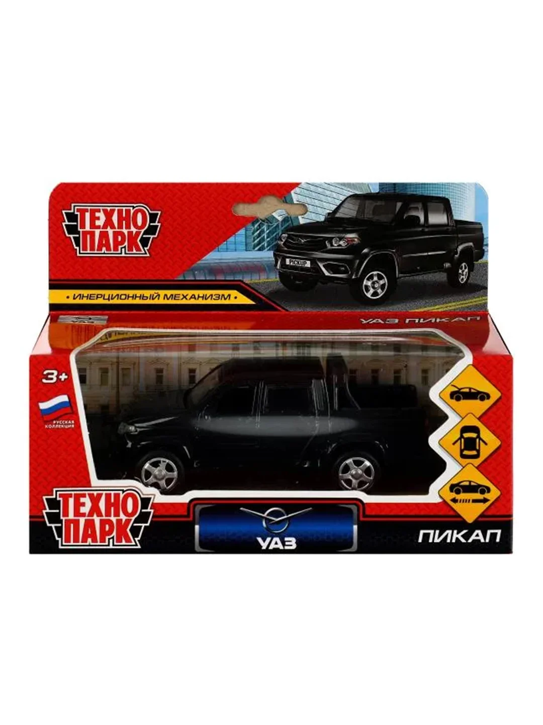 Машина металлическая Технопарк UAZ PICKUP, 12 см