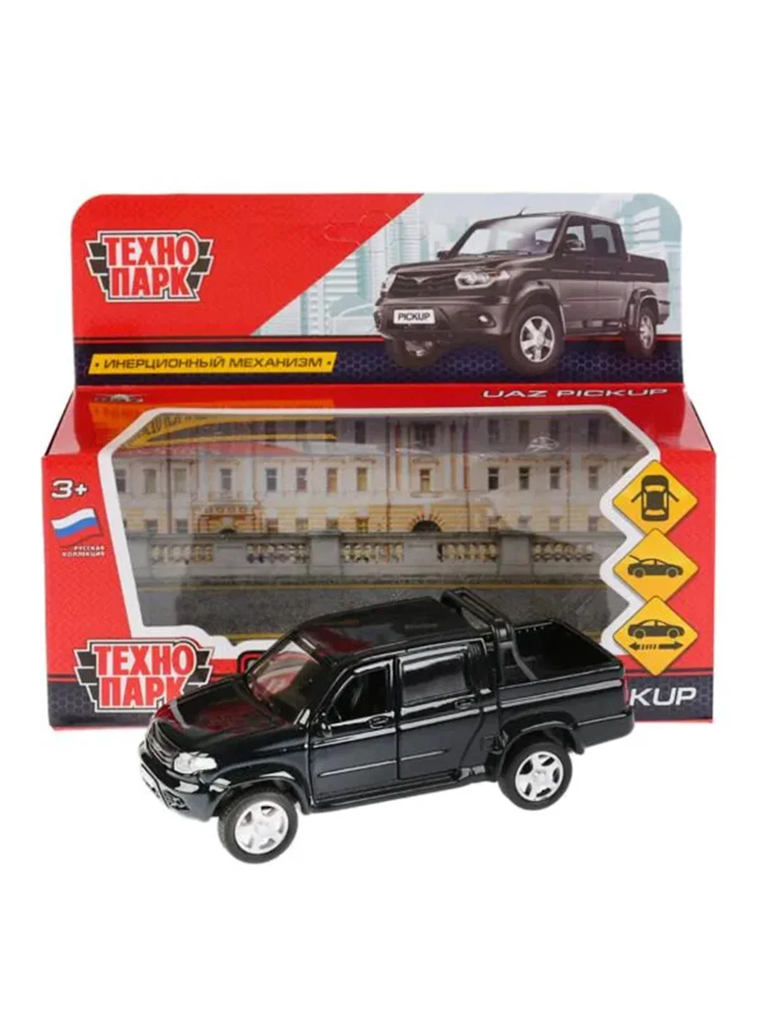 Машина металлическая Технопарк UAZ PICKUP, 12 см