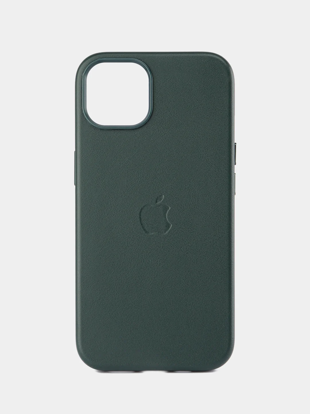 Зеленый кожаный чехол Leather Case для iPhone 13 с функцией MagSafe