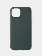 Зеленый кожаный чехол Leather Case для iPhone 13 с функцией MagSafe