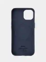 Темно-синий кожаный чехол Leather Case для iPhone 14 с функцией MagSafe