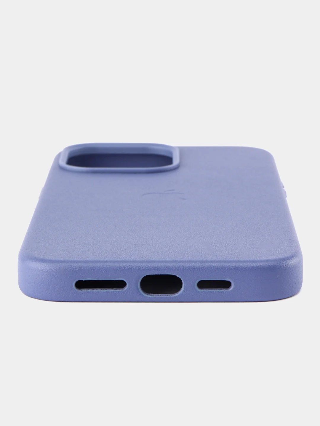 Голубой кожаный чехол Leather Case для iPhone 14 Pro Max с функцией MagSafe