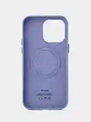 Голубой кожаный чехол Leather Case для iPhone 14 Pro Max с функцией MagSafe