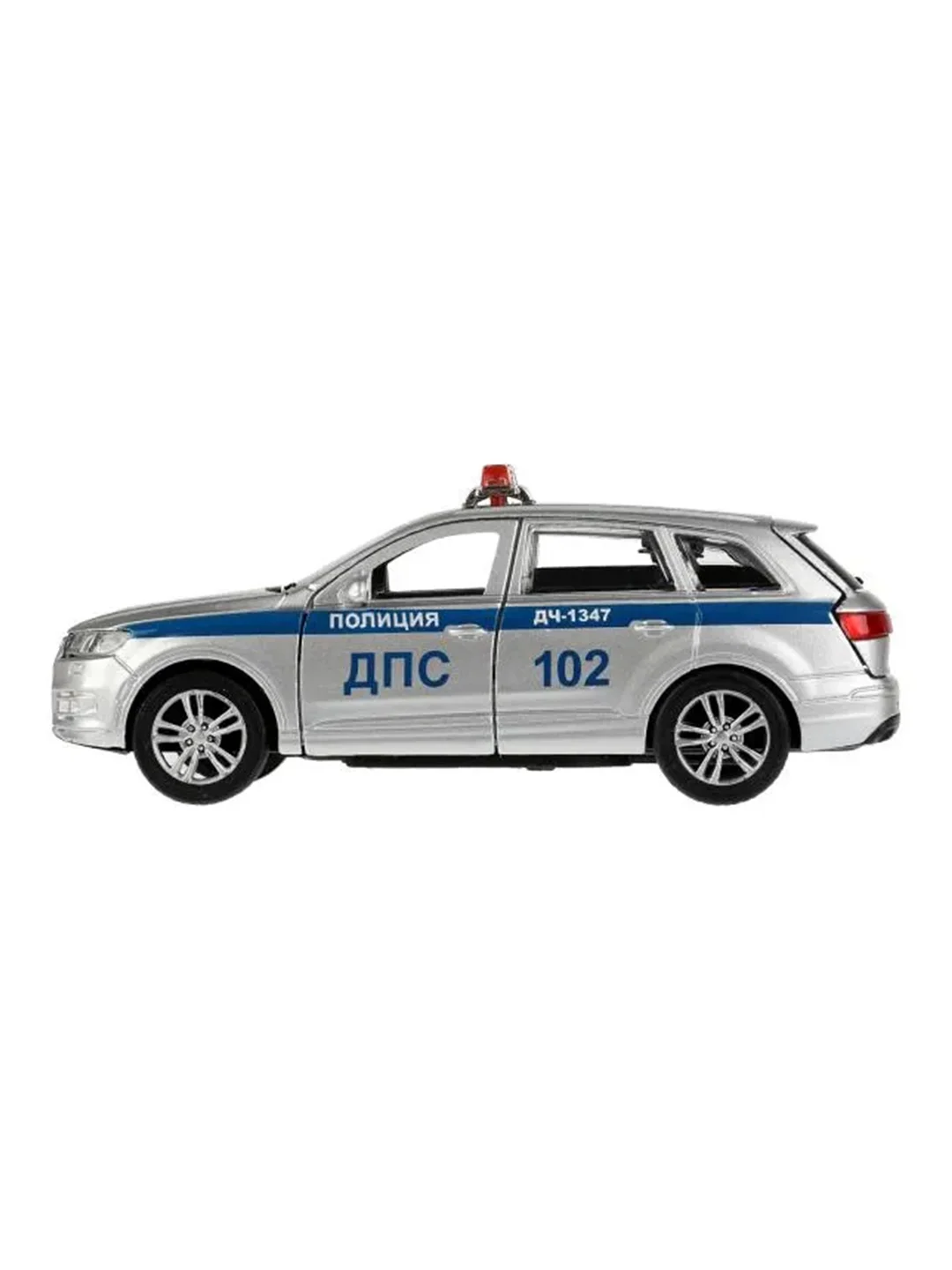 Металлическая инерционная модель Технопарк "Audi Q7. Полиция", 12 см