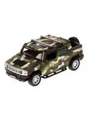 Машина металлическая Технопарк Hummer H2 Pickup, камуфляж, 12 см