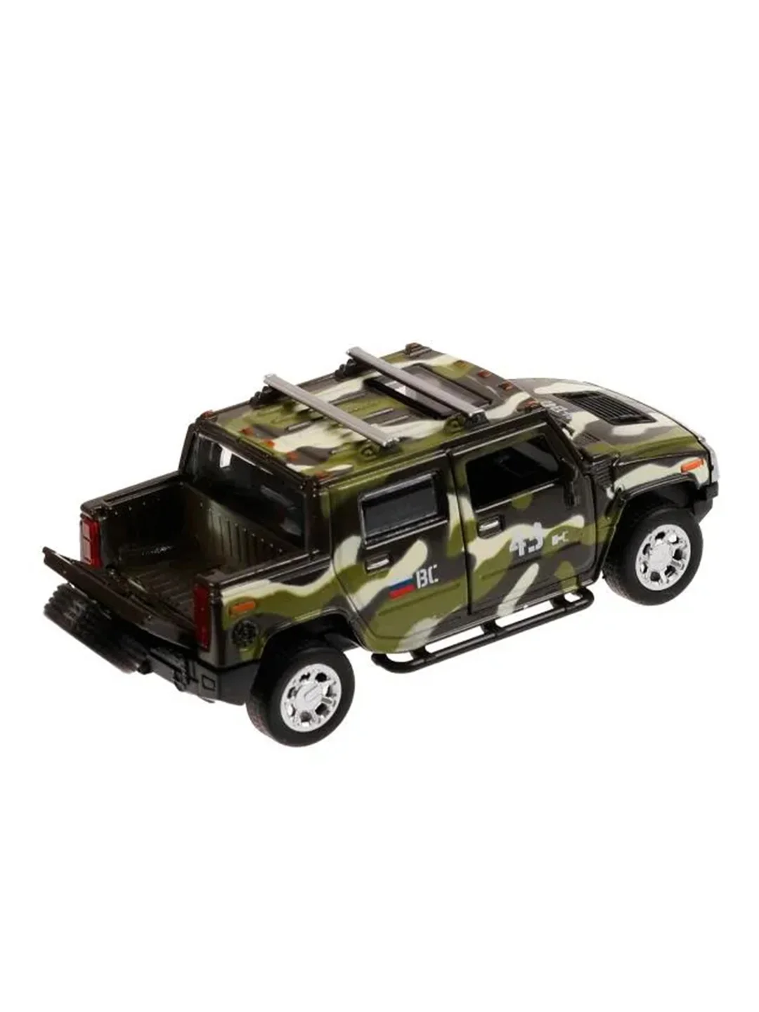Машина металлическая Технопарк Hummer H2 Pickup, камуфляж, 12 см