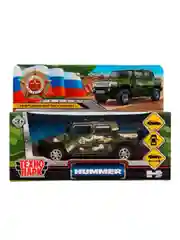 Машина металлическая Технопарк Hummer H2 Pickup, камуфляж, 12 см