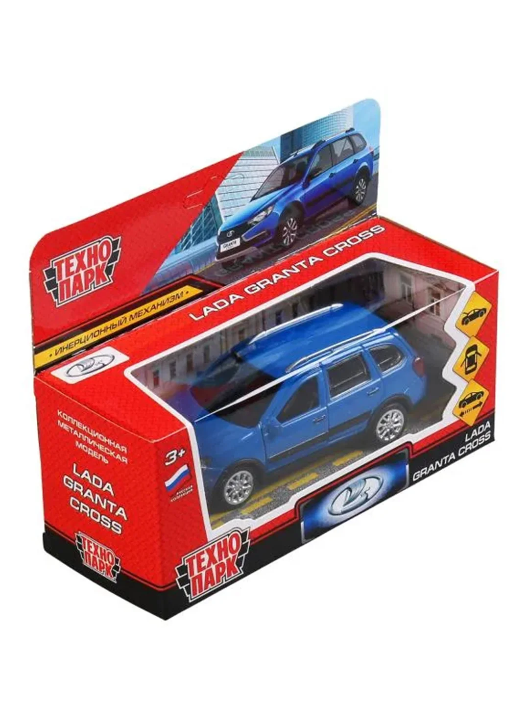 Металлическая модель Технопарк Lada Granta Cross 2019, 12 см