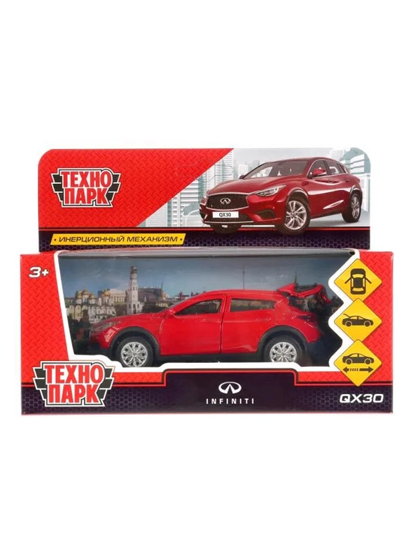 Красная машинка ТехноПарк INFINITI QX30, 12 см
