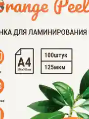 Пленка для ламинирования А4, толщина 125 мкм, 100 шт