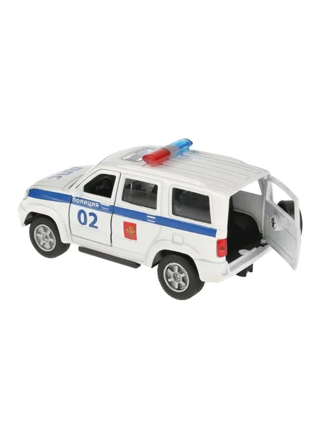 Машинка ТехноПарк УАЗ Patriot Полиция, 12,5х5,6х4,9 см