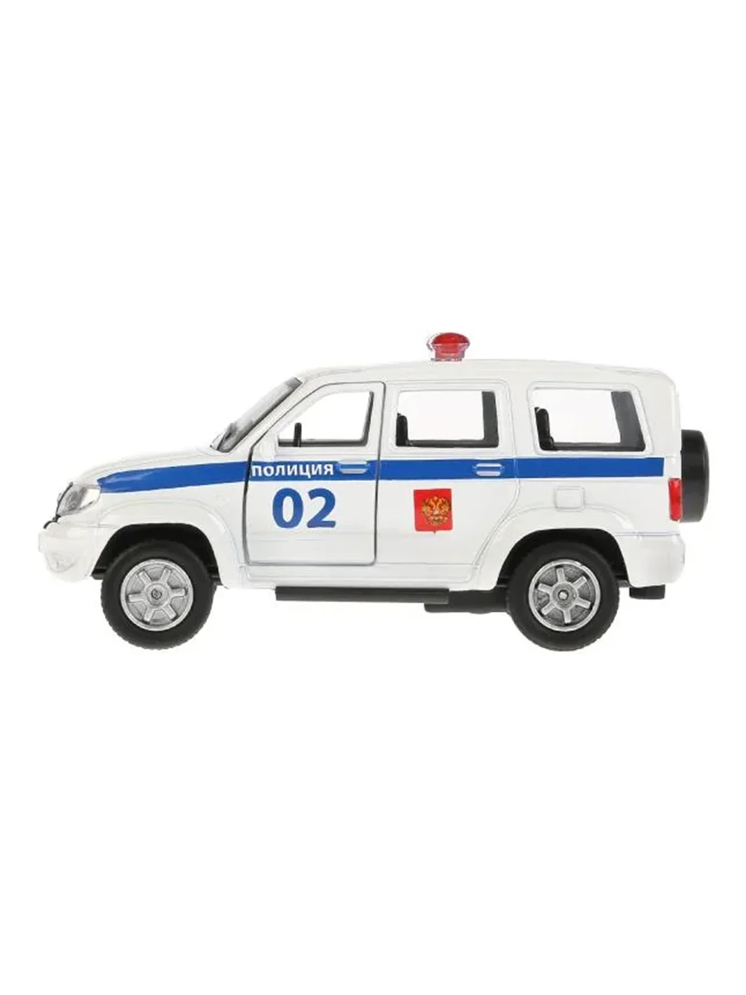Машинка ТехноПарк УАЗ Patriot Полиция, 12,5х5,6х4,9 см