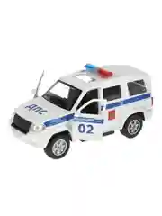 Машинка ТехноПарк УАЗ Patriot Полиция, 12,5х5,6х4,9 см