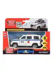 Машинка ТехноПарк УАЗ Patriot Полиция, 12,5х5,6х4,9 см