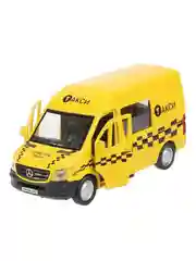 Металлическая инерционная модель ТехноПарк Mercedes-Benz Sprinter. Такси, 14 см