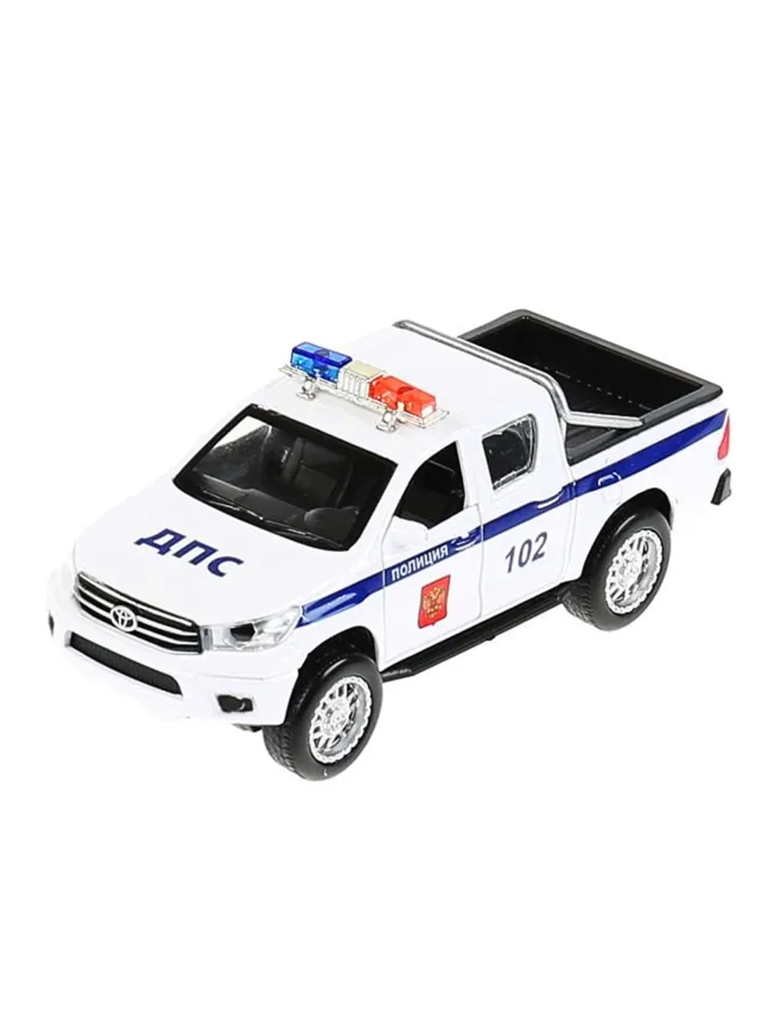 Металлическая модель ТехноПарк Toyota Hilux. Полиция, 12 см