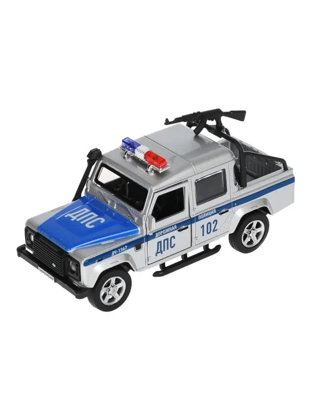 Металлическая модель Технопарк "Land Rover Defender 110 Pickup. Полиция", 12 см