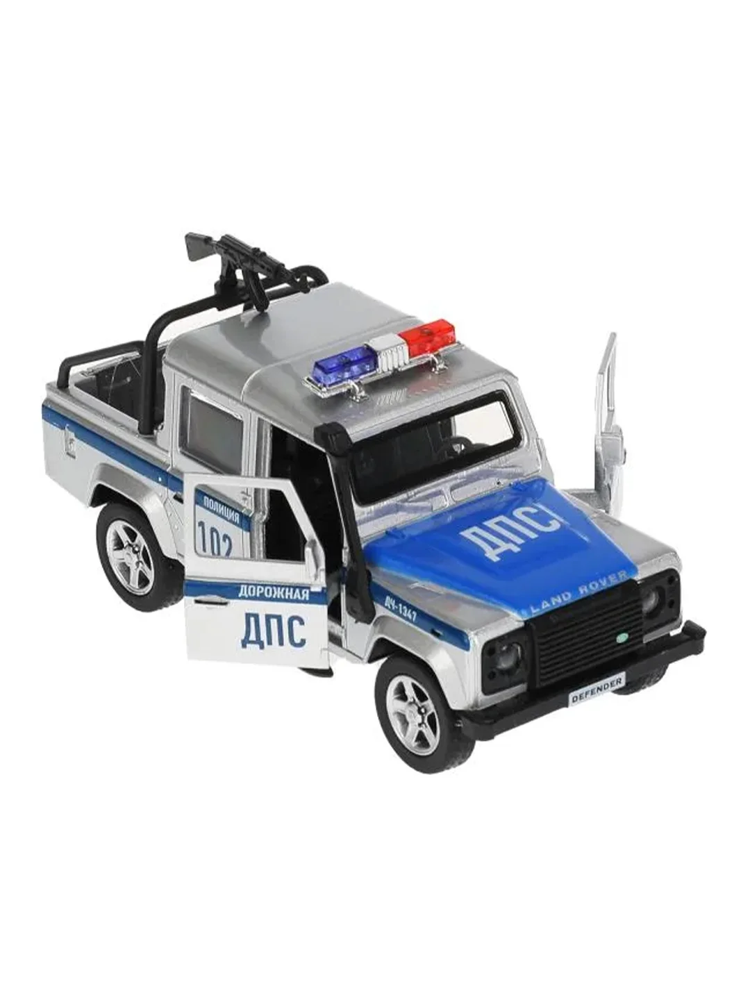 Металлическая модель Технопарк "Land Rover Defender 110 Pickup. Полиция", 12 см