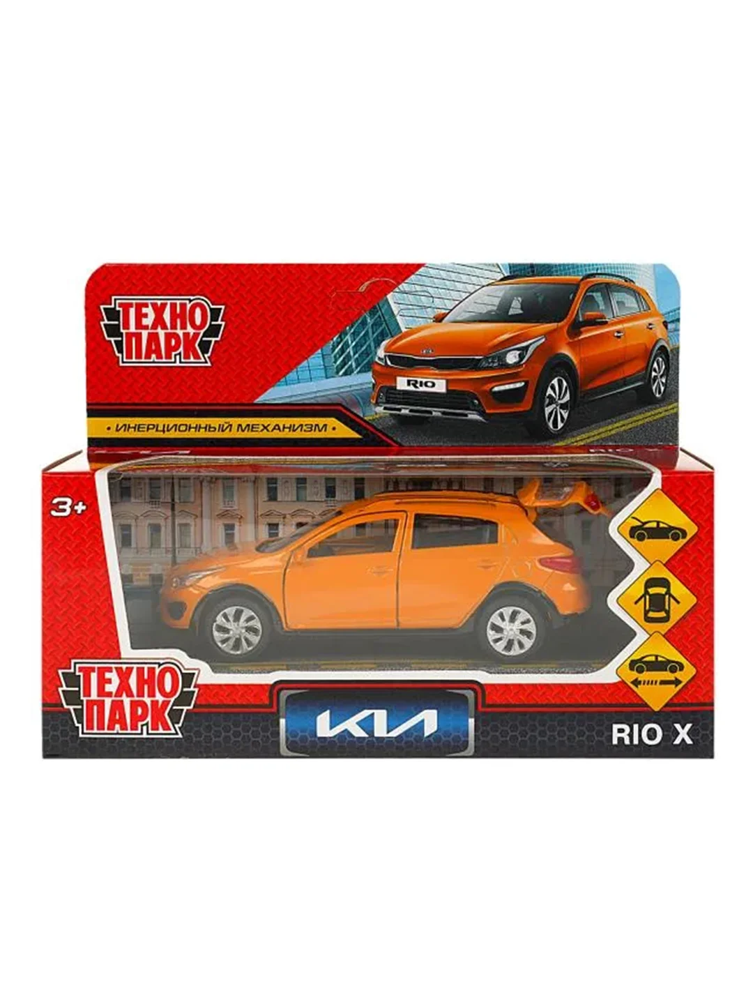 Металлическая модель Технопарк Kia Rio, 12 см