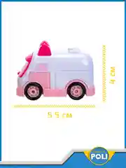 Розовый robocar Poli Машинка Робокар Поли мини "Эмбер" 4 см, MRT-753