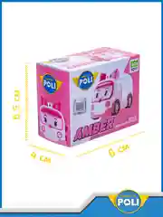 Розовый robocar Poli Машинка Робокар Поли мини "Эмбер" 4 см, MRT-753