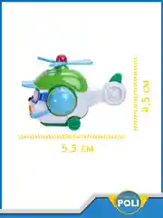 Зеленый robocar Poli Машинка Робокар Поли мини "Хэли"  5 см, MRT-754