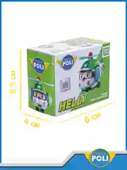Зеленый robocar Poli Машинка Робокар Поли мини "Хэли"  5 см, MRT-754