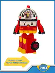 Красный robocar Poli Робот трансформер Робокар Поли мини "Рой" 8 см, MRT-671