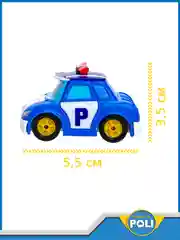 Синий robocar Poli Машинка Робокар Поли мини "Поли" 3,5 см, MRT-751