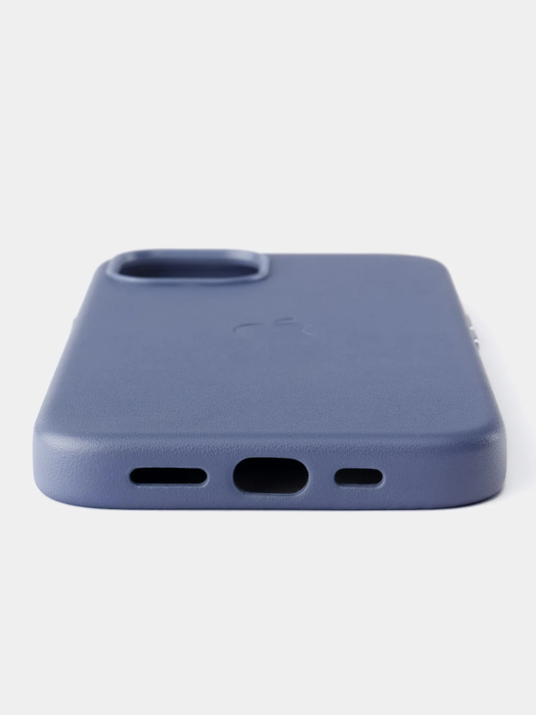 Голубой кожаный чехол Leather Case для iPhone 13 с функцией MagSafe
