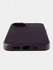 Тёмно-бордовый кожаный чехол Leather Case для iPhone 13 с функцией MagSafe