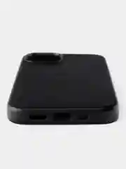 Черный кожаный чехол Leather Case для iPhone 13 с функцией MagSafe