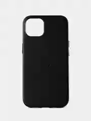 Черный кожаный чехол Leather Case для iPhone 13 с функцией MagSafe