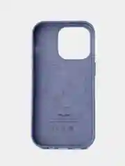 Голубой кожаный чехол Leather Case для iPhone 14 Pro с функцией MagSafe