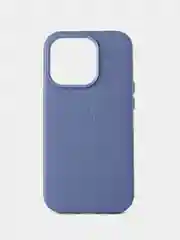 Голубой кожаный чехол Leather Case для iPhone 14 Pro с функцией MagSafe