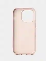 Розовый кожаный чехол Leather Case для iPhone 14 Pro с функцией MagSafe
