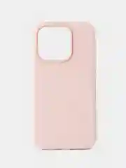 Розовый кожаный чехол Leather Case для iPhone 14 Pro с функцией MagSafe