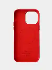 Красный кожаный чехол Leather Case для iPhone 14 Pro Max с функцией MagSafe