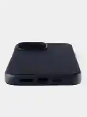 Темно-синий кожаный чехол Leather Case для iPhone 14 Pro Max с функцией MagSafe