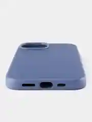 Голубой кожаный чехол Leather Case для iPhone 15 с функцией MagSafe