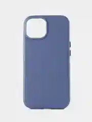 Голубой кожаный чехол Leather Case для iPhone 15 с функцией MagSafe