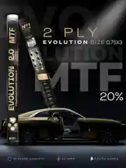Пленка тонировочная "MTF" в тубе "Premium Еvolution" Black 2-ух слойная 2PL20%(0.75м х 3м)