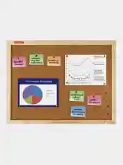Доска пробковая Brauberg Wood, 238310, информационная на стену 45х60 см для объявлений