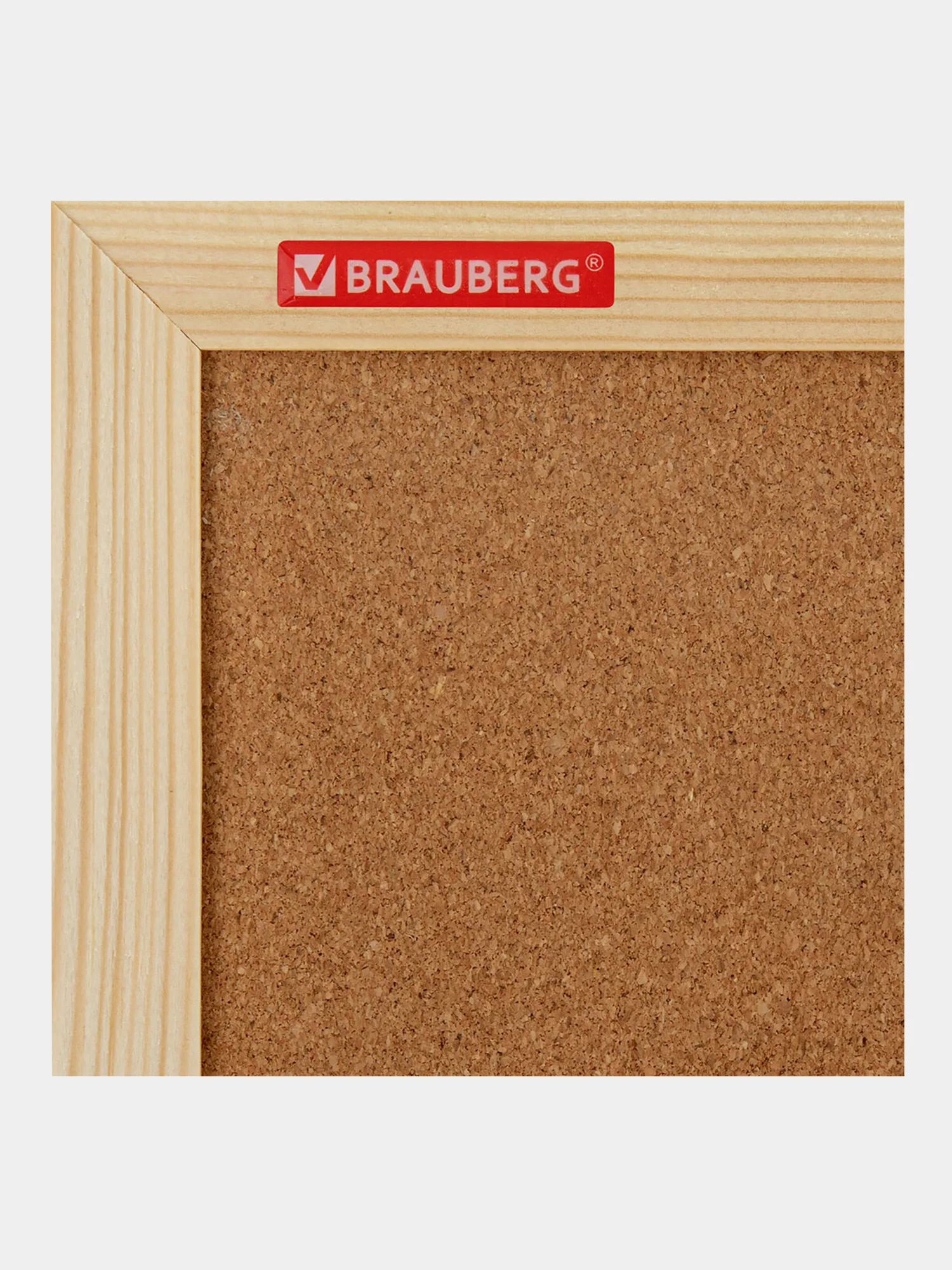 Доска пробковая Brauberg Wood, 238311, информационная на стену 60х90 см для объявлений