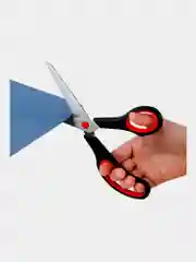 Ножницы Brauberg Soft Grip, 238410, канцелярские, набор 5 штук, для бумаги и картона
