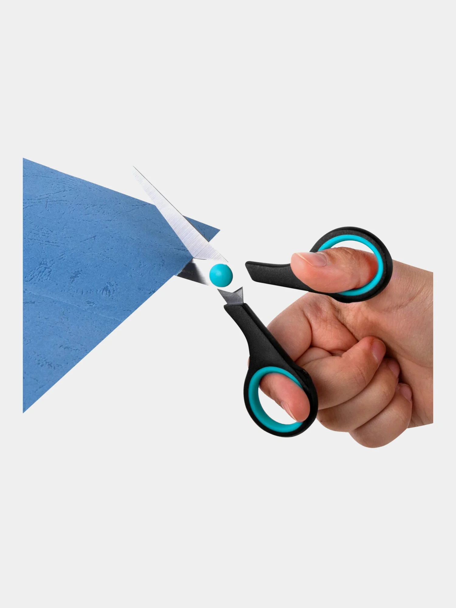 Ножницы Brauberg Soft Grip, 238411, канцелярские, набор 3 штуки, для бумаги и картона