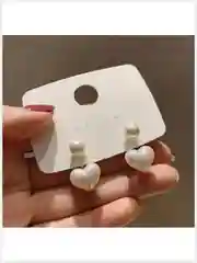 Серьги бижутерия сердечко