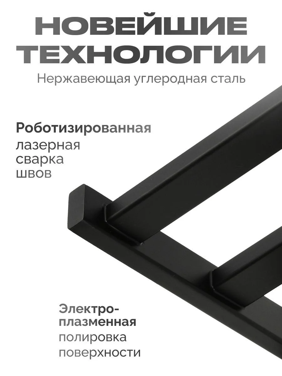 Черный полотенцесушитель электрический с полкой