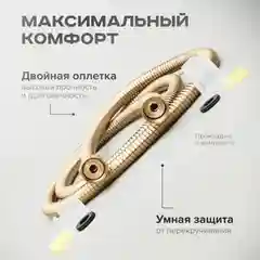Золотой шланг для душа SHEVANIK SE28-15 золотой сатин